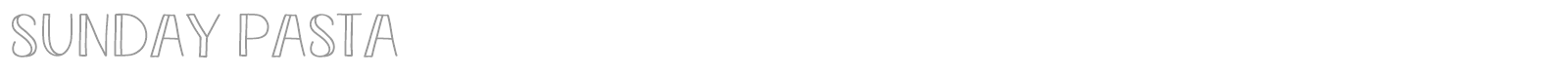 Sunday Pasta font preview